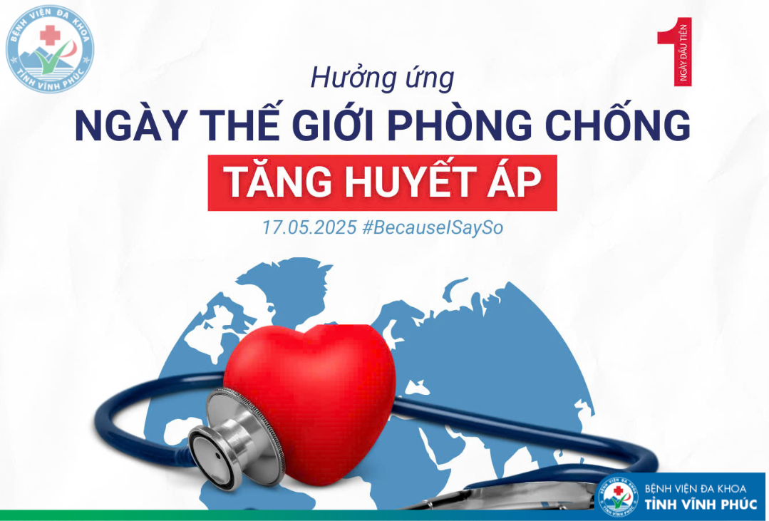 Bệnh viện Đa khoa tỉnh Vĩnh Phúc phát động “Tháng hành động kiểm soát huyết áp năm 2025”