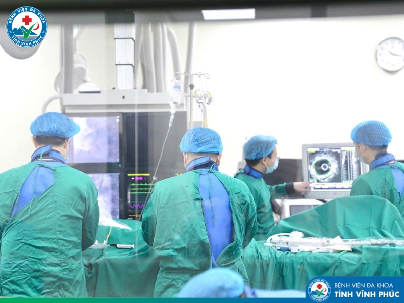 Bệnh viện Đa khoa tỉnh Vĩnh Phúc ứng dụng thành công kỹ thuật siêu âm trong lòng mạch (IVUS) trong chẩn đoán và can thiệp tim mạch