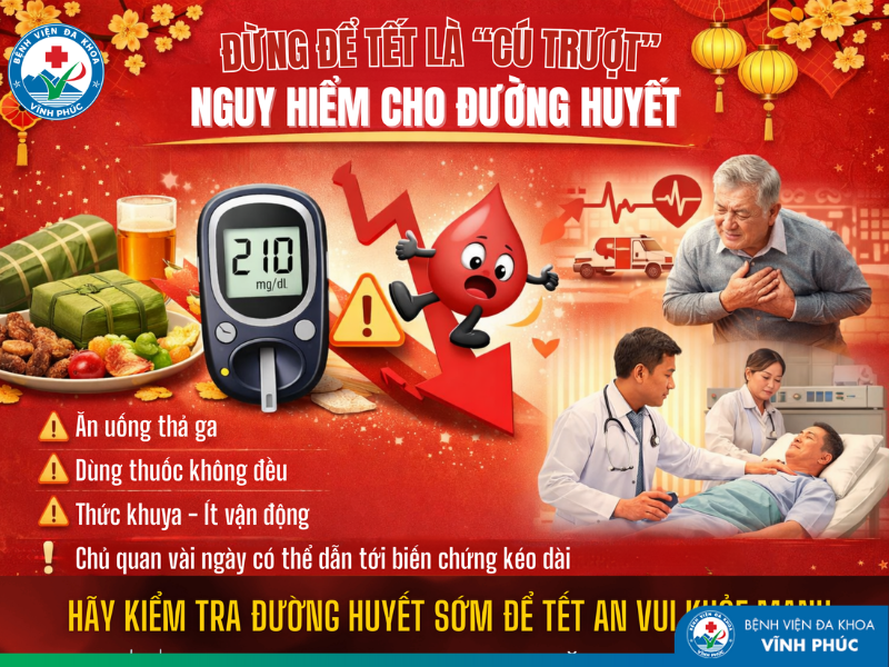 Đái tháo đường: Đừng để Tết là “cú trượt” nguy hiểm cho đường huyết