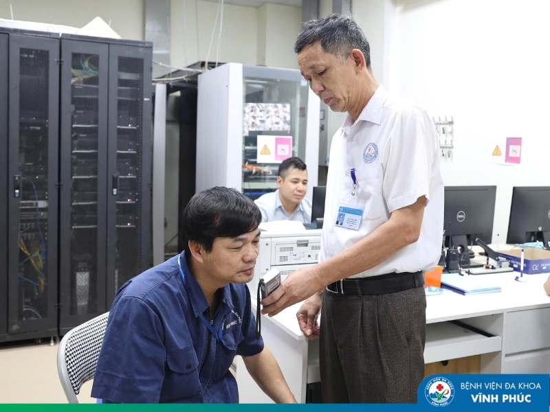 Siết chặt kỷ cương từ kiểm tra nồng độ cồn tại Bệnh viện Đa khoa Vĩnh Phúc