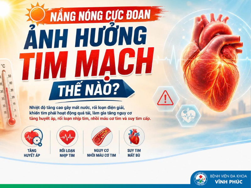 Nắng nóng cực đoan ảnh hưởng tim mạch thế nào?