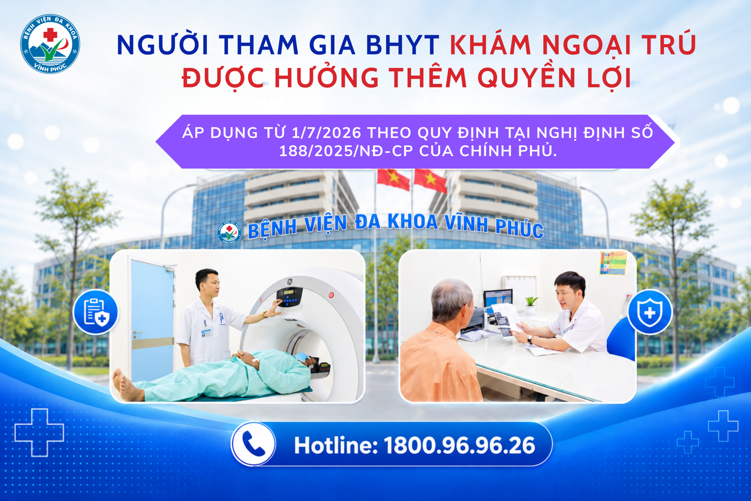 Từ ngày 01/7/2026: Người tham gia BHYT khám ngoại trú sẽ được hưởng thêm quyền lợi