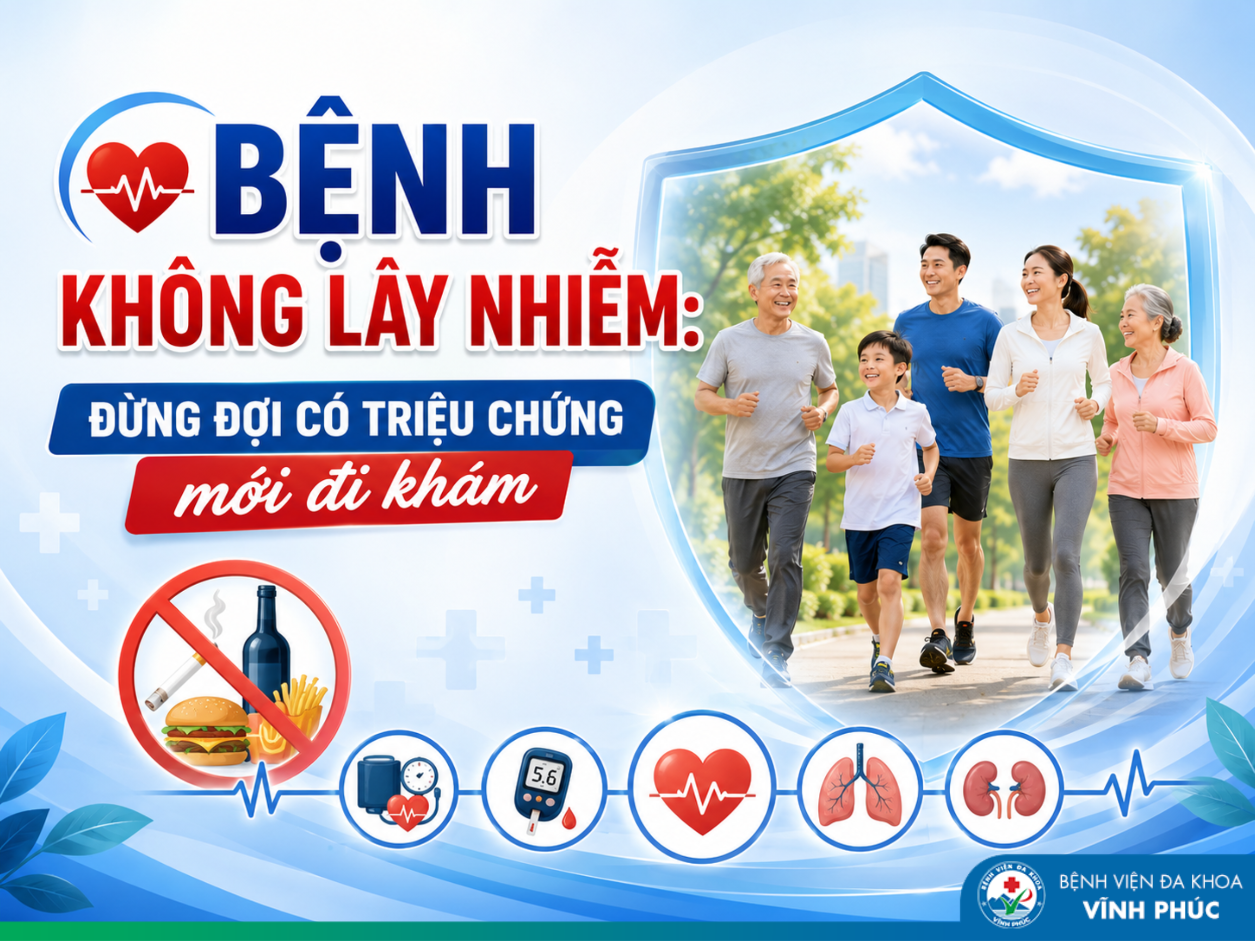 Bệnh không lây nhiễm: Đừng đợi có triệu chứng mới đi khám