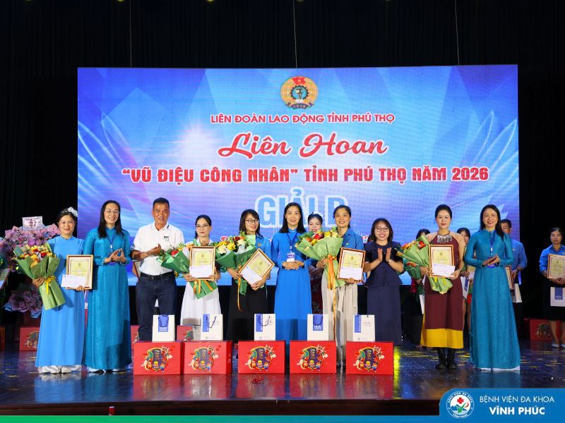 Dấu ấn Công đoàn Bệnh viện Đa khoa Vĩnh Phúc tại Liên hoan “Vũ điệu công nhân” năm 2026