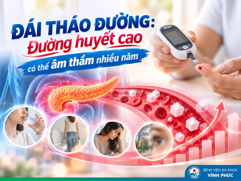 Đái tháo đường: Đường huyết cao có thể âm thầm nhiều năm