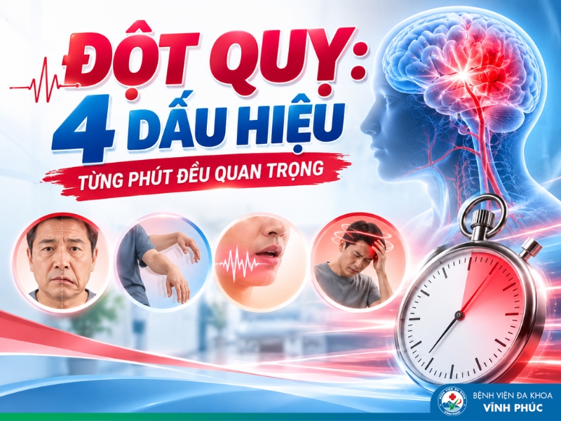 Đột quỵ: 4 dấu hiệu – từng phút đều quan trọng