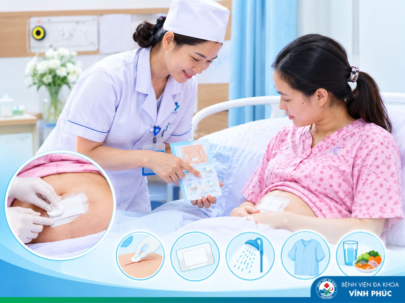 Chăm sóc vết mổ sau sinh thế nào để mau lành, hạn chế nhiễm trùng?